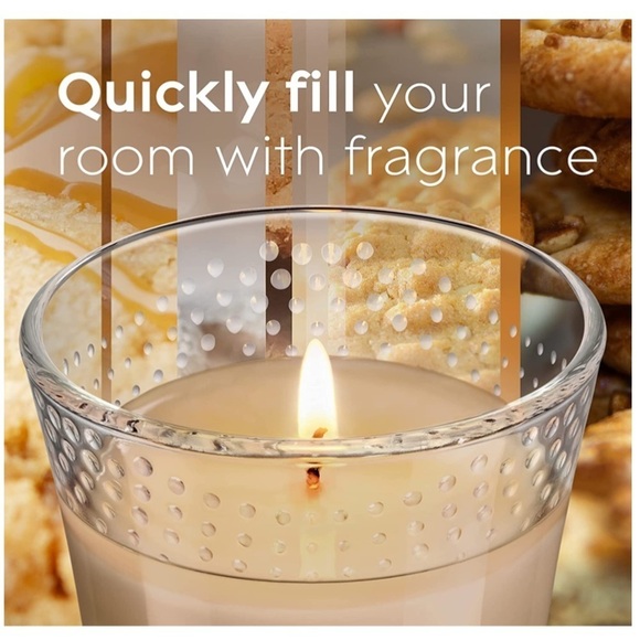 Holiday Jar Candles 2 Christmas Scent Cookie Caramel Rush Infused Essential Oils - Picture 8 of 12